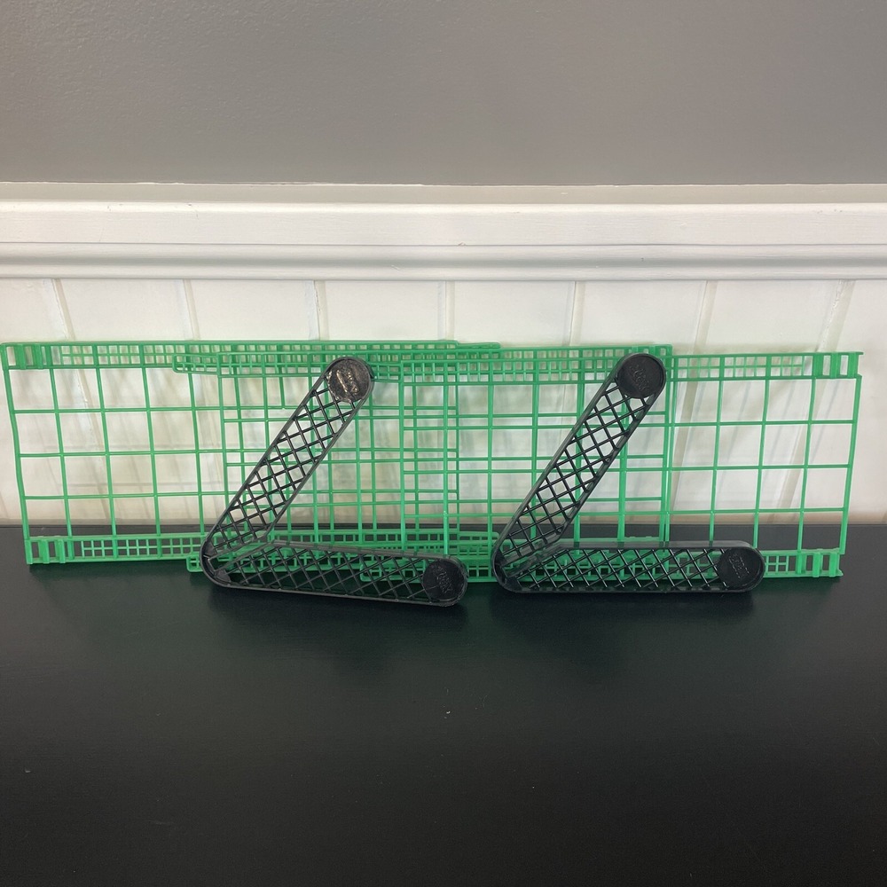 Vintage NERF Ping Pong Net 4 Pieces Replacement Table Tennis Parts and 2 Stands